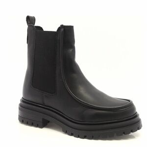 Miz Mooz Black Combat Boots Leilani Chelsea Boot Step out in style.